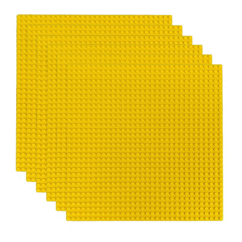 6 Pack of Large Building Block Base Plates 32x32 Points 10 Inch