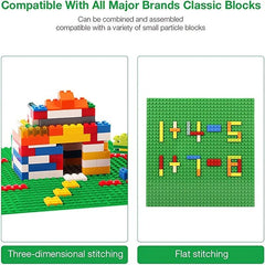 6 Pack of Large Building Block Base Plates 32x32 Points 10 Inch