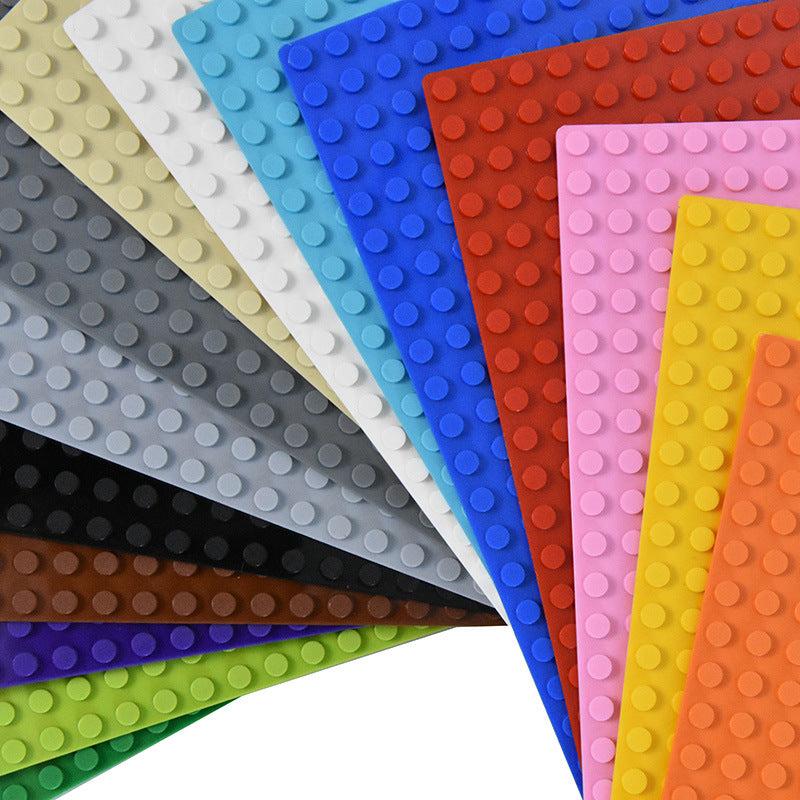 6 Pack of Large Building Block Base Plates 32x32 Points 10 Inch