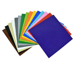 6 Pack of Large Building Block Base Plates 32x32 Points 10 Inch