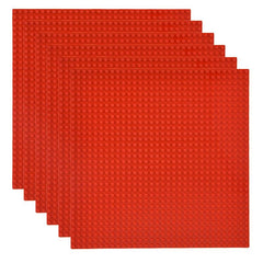 6 Pack of Large Building Block Base Plates 32x32 Points 10 Inch