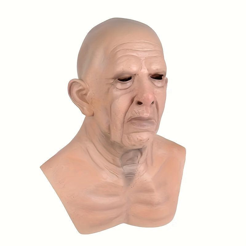 Halloween Cosplay Bald Old Man Mask Crossdress Face Mask