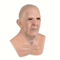 Halloween Cosplay Bald Old Man Mask Crossdress Face Mask