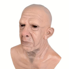 Halloween Cosplay Bald Old Man Mask Crossdress Face Mask