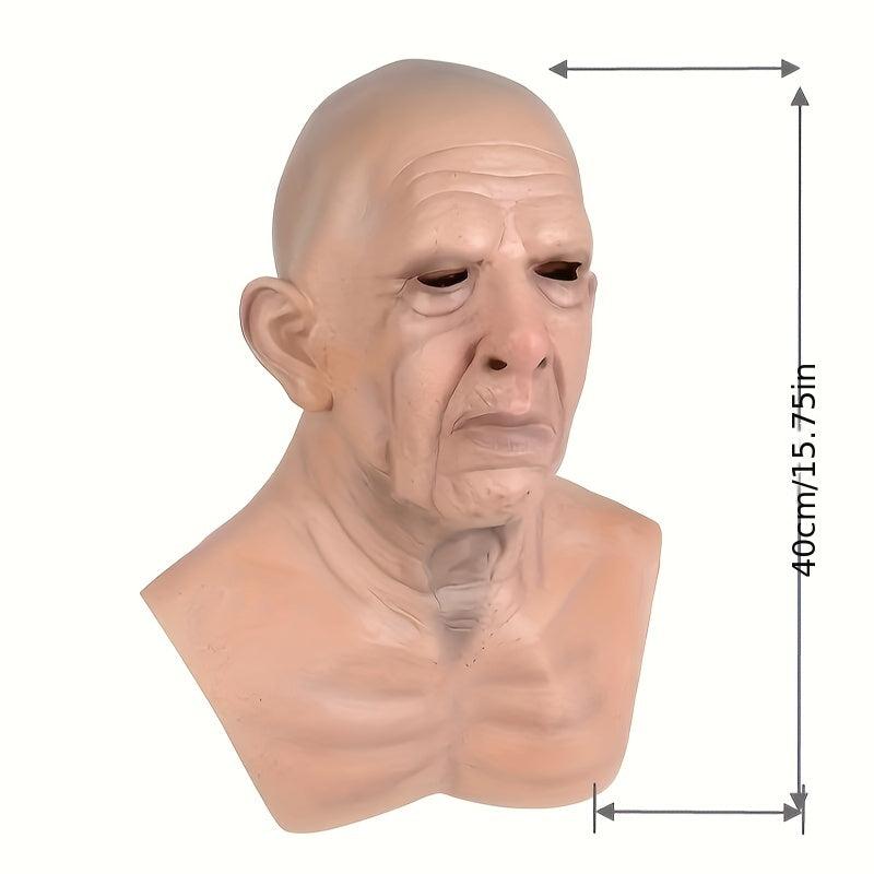 Halloween Cosplay Bald Old Man Mask Crossdress Face Mask