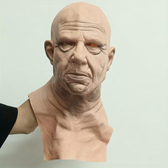Halloween Cosplay Bald Old Man Mask Crossdress Face Mask