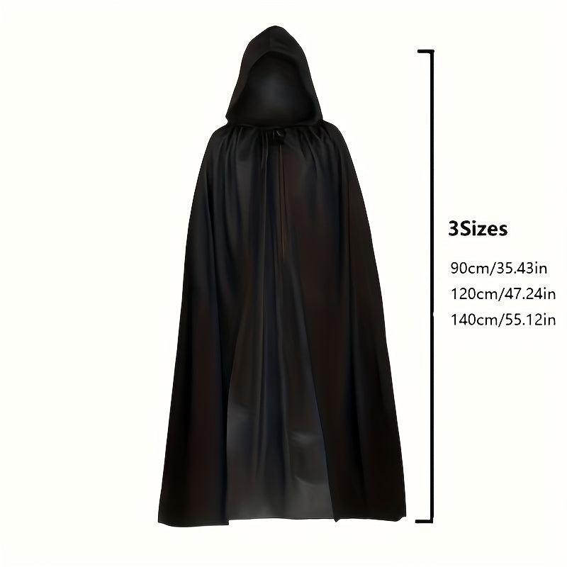 Unisex Hooded Cloak Full Cape Halloween Cosplay Party Adult