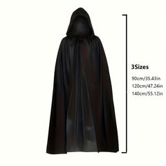 Unisex Hooded Cloak Full Cape Halloween Cosplay Party Adult