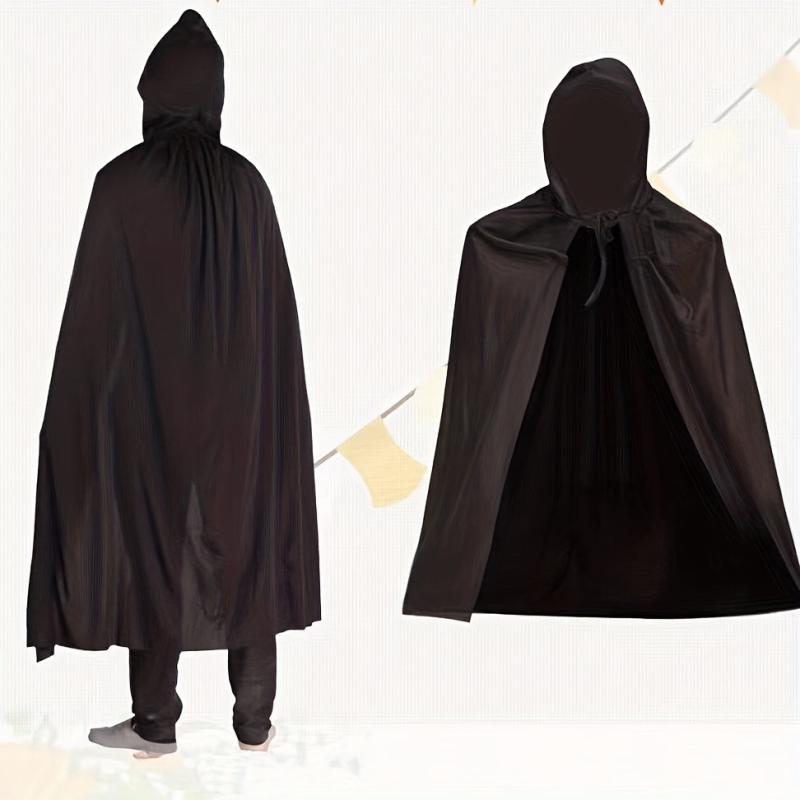 Unisex Hooded Cloak Full Cape Halloween Cosplay Party Adult