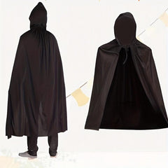 Unisex Hooded Cloak Full Cape Halloween Cosplay Party Adult