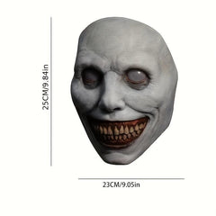 Men's Creepy Halloween Mask Scary Smiling Demon Evil Cosplay Costume Props