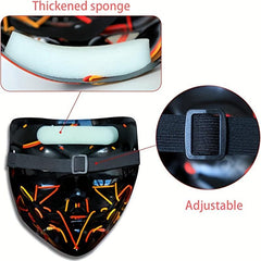 Men's Halloween Mask LED Dual Purification Horror Mask