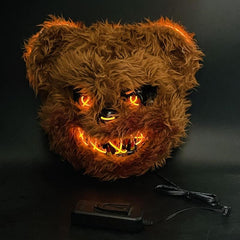 Men's Halloween Horror Mask Glow Bloody Rabbit Dress Up Props