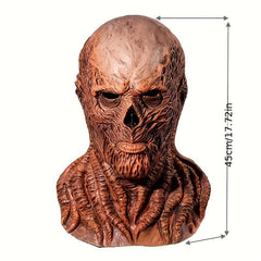 Men's Halloween Horror Full Face Mask - Realistic Latex Skull Face Mask