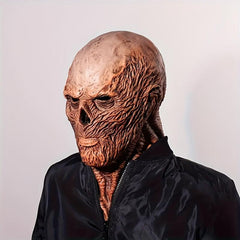 Men's Halloween Horror Full Face Mask - Realistic Latex Skull Face Mask