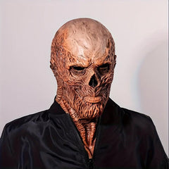Men's Halloween Horror Full Face Mask - Realistic Latex Skull Face Mask