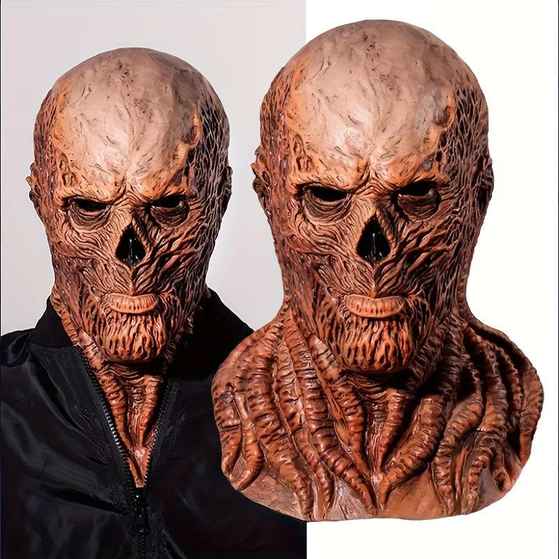Men's Halloween Horror Full Face Mask - Realistic Latex Skull Face Mask