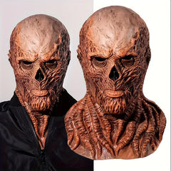 Men's Halloween Horror Full Face Mask - Realistic Latex Skull Face Mask