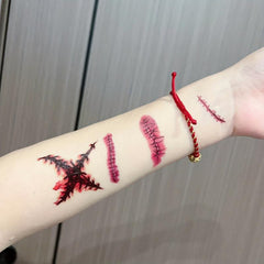 Scar Tattoo Stickers Funny Halloween Waterproof Non Reflective