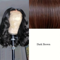 Short Bob Body Wavy Wig Lace Front Matte Silk Wig