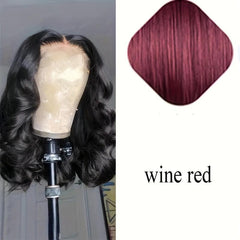 Short Bob Body Wavy Wig Lace Front Matte Silk Wig