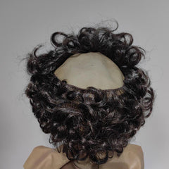 Bald Old Man Latex Mask Long Hair Woman Skin Elderly Man Costume Mask