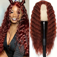 Long Water Wave Synthetic Lace Front Wig for Women