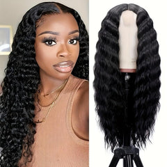 Long Water Wave Synthetic Lace Front Wig for Women