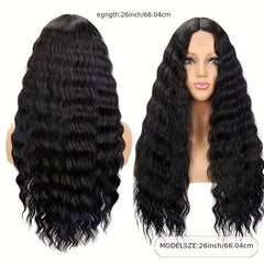 Long Water Wave Synthetic Lace Front Wig for Women