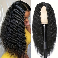 Long Water Wave Synthetic Lace Front Wig for Women