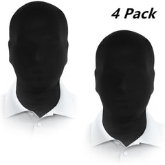 4pcs Men's Full Face Masks Halloween Faceless Hood Mask Cosplay