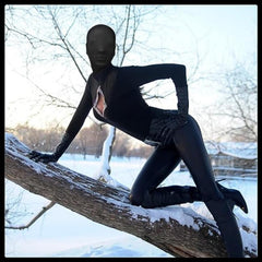 4pcs Men's Full Face Masks Halloween Faceless Hood Mask Cosplay