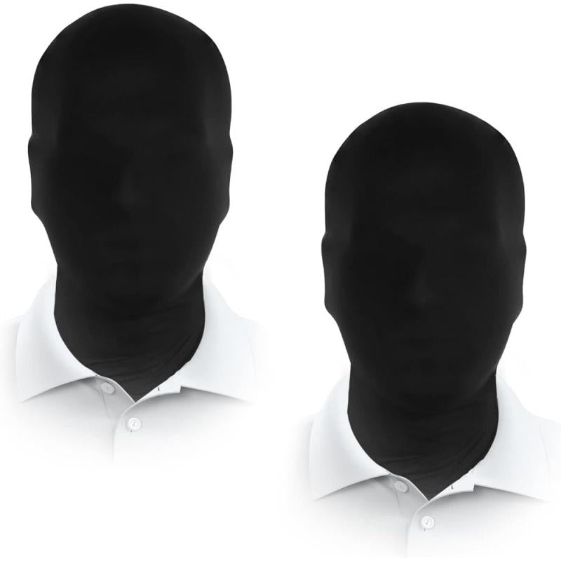 4pcs Men's Full Face Masks Halloween Faceless Hood Mask Cosplay