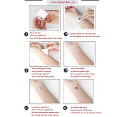 Flowers Wings Tattoo Sticker Clavicle Chest Body Stickers