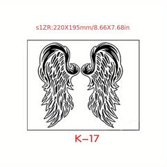 Flowers Wings Tattoo Sticker Clavicle Chest Body Stickers