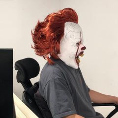 Scary Clown Mask Latex Halloween Costume Prop