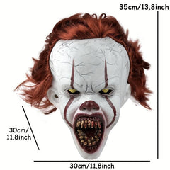Scary Clown Mask Latex Halloween Costume Prop