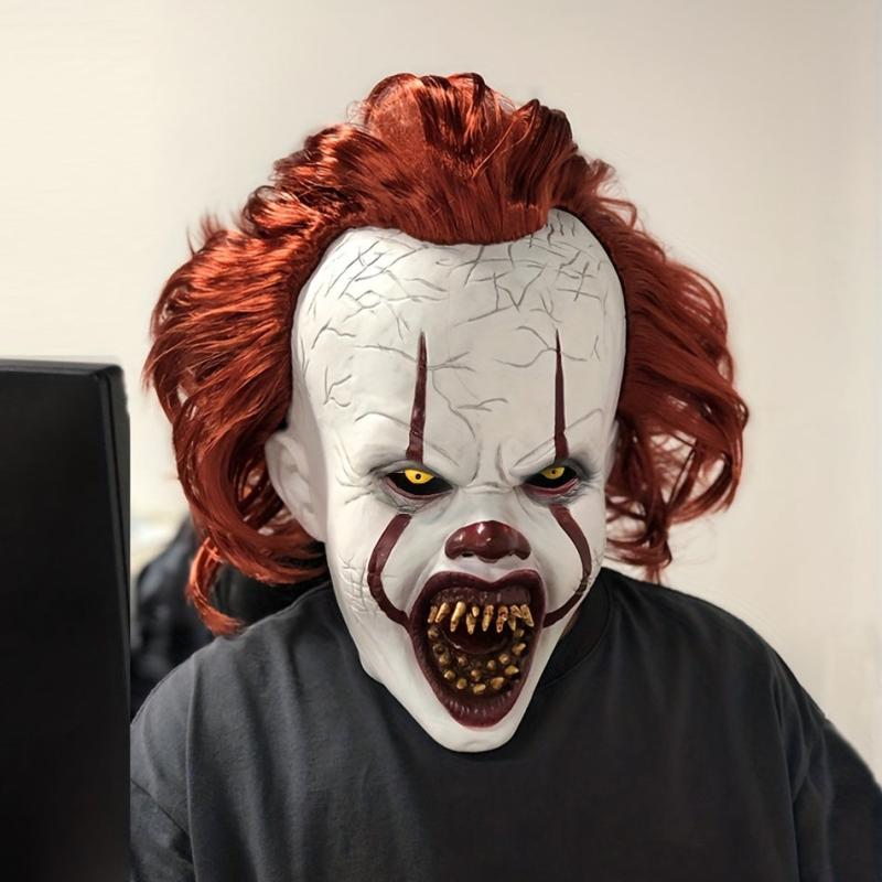 Scary Clown Mask Latex Halloween Costume Prop