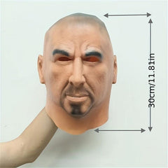 Men's Halloween Skinheads Latex Head Costume Party Funny Mask