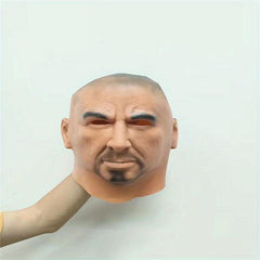 Men's Halloween Skinheads Latex Head Costume Party Funny Mask