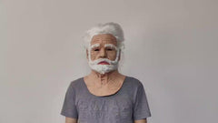 Latex Old Man Headgear Halloween Cosplay Mask