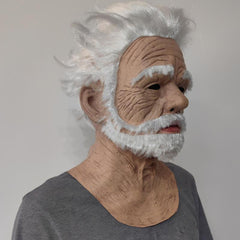 Latex Old Man Headgear Halloween Cosplay Mask