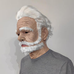 Latex Old Man Headgear Halloween Cosplay Mask