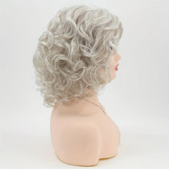 Blonde Bob Wave Wig Short Curly Wig Heat Resistant Synthetic Fiber