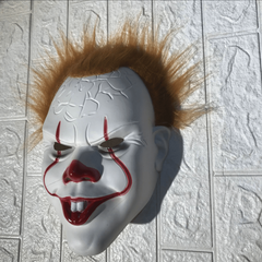 Horror Full Face Mask Scary Clown Realistic Evil Cosplay Halloween Gift