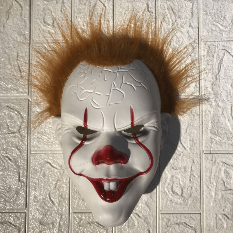 Horror Full Face Mask Scary Clown Realistic Evil Cosplay Halloween Gift