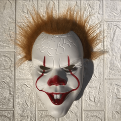 Horror Full Face Mask Scary Clown Realistic Evil Cosplay Halloween Gift