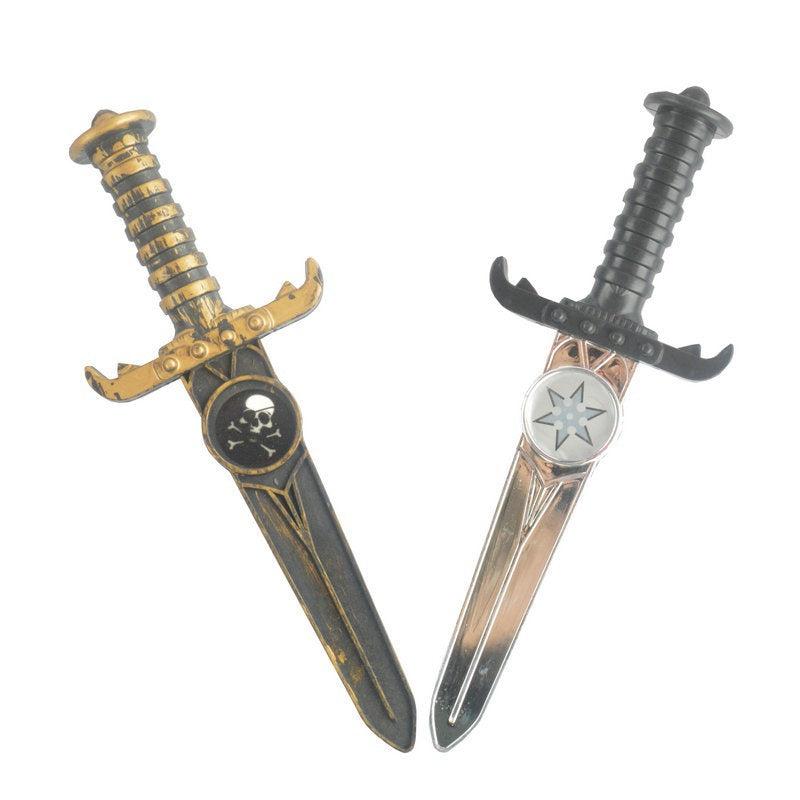 Halloween Plastic Weapon Skeleton Assassin Pirate Dagger & Eye Patch