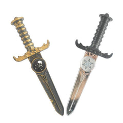 Halloween Plastic Weapon Skeleton Assassin Pirate Dagger & Eye Patch