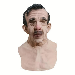 Old Man Face Mask Halloween Party Cosplay Masquerade Bar Decorations